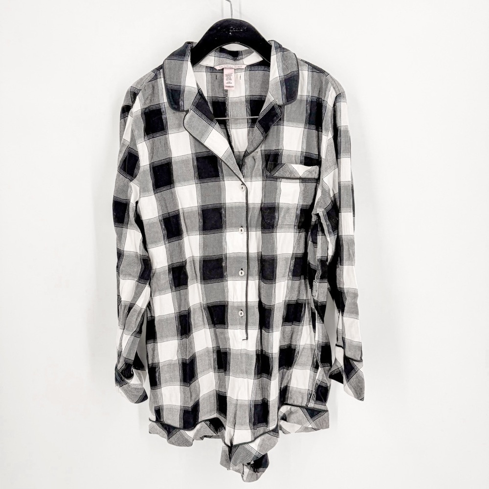 Victoria's Secret Black and White Plaid Jumpsuit